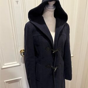 ☁️Cute blue hooded coat made in Peru